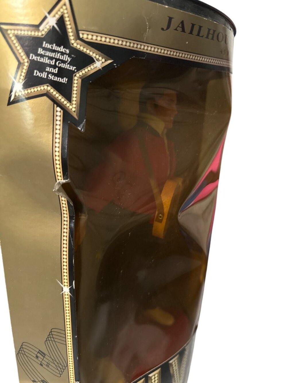 Elvis Presley Jailhouse Rock 12" Collectible Doll W/ Guitar & Stand In Box - Picture 3 of 5
